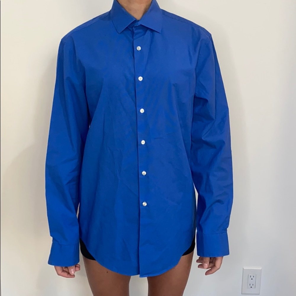 PacSun Men's Royal Blue Dress Shirt Sz M/L